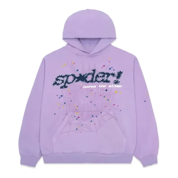 Sp5der Acai Hoodie Purple Sp5der Acai Hoodie Purple