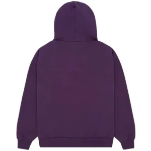 Spider Web Print Gothic Punk Hoodie-Purple