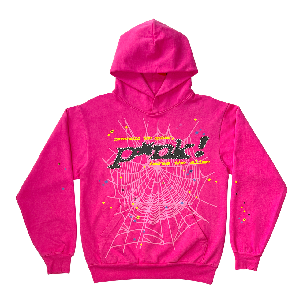 Sp5der Young Thug Pink Punk Hoodie Sp5der Young Thug Pink Punk Hoodie