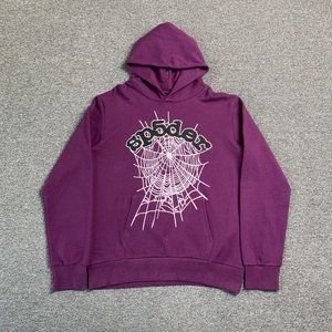 Sp5der Web Print Gothic Punk Hoodie